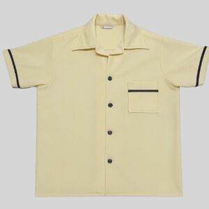 Men's Yellow Short Sleeve Shirt
